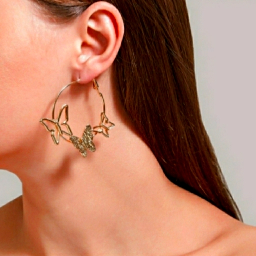 Butterfly Hoops earrings